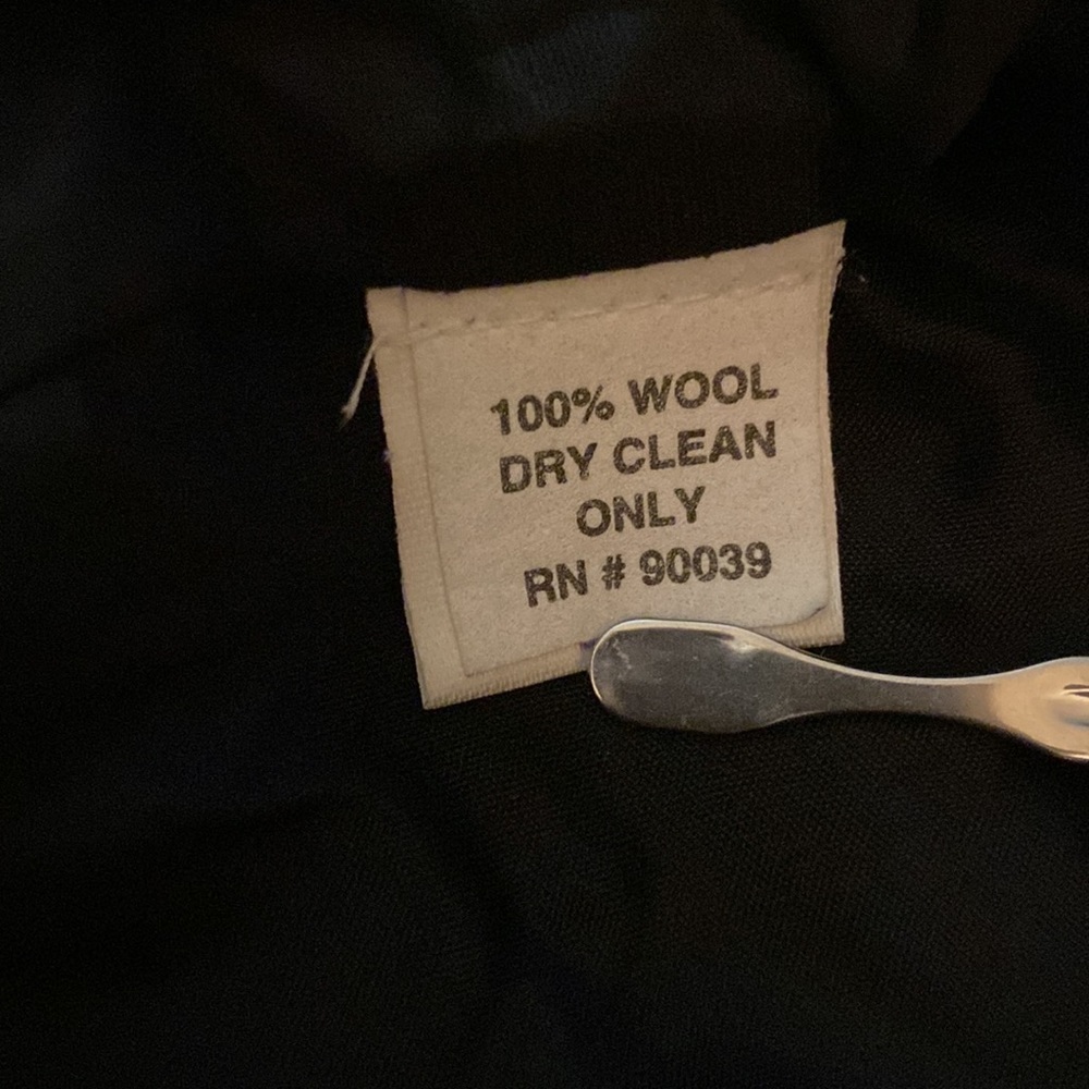 Vintage BICCI Florine Wachter Wool Suit Jacket Persian Lamb Cuffs Size 14 - Picture 12 of 15